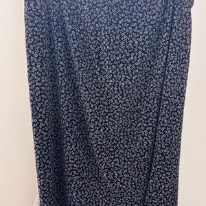 The Limited Navy Floral Maxi Skirt